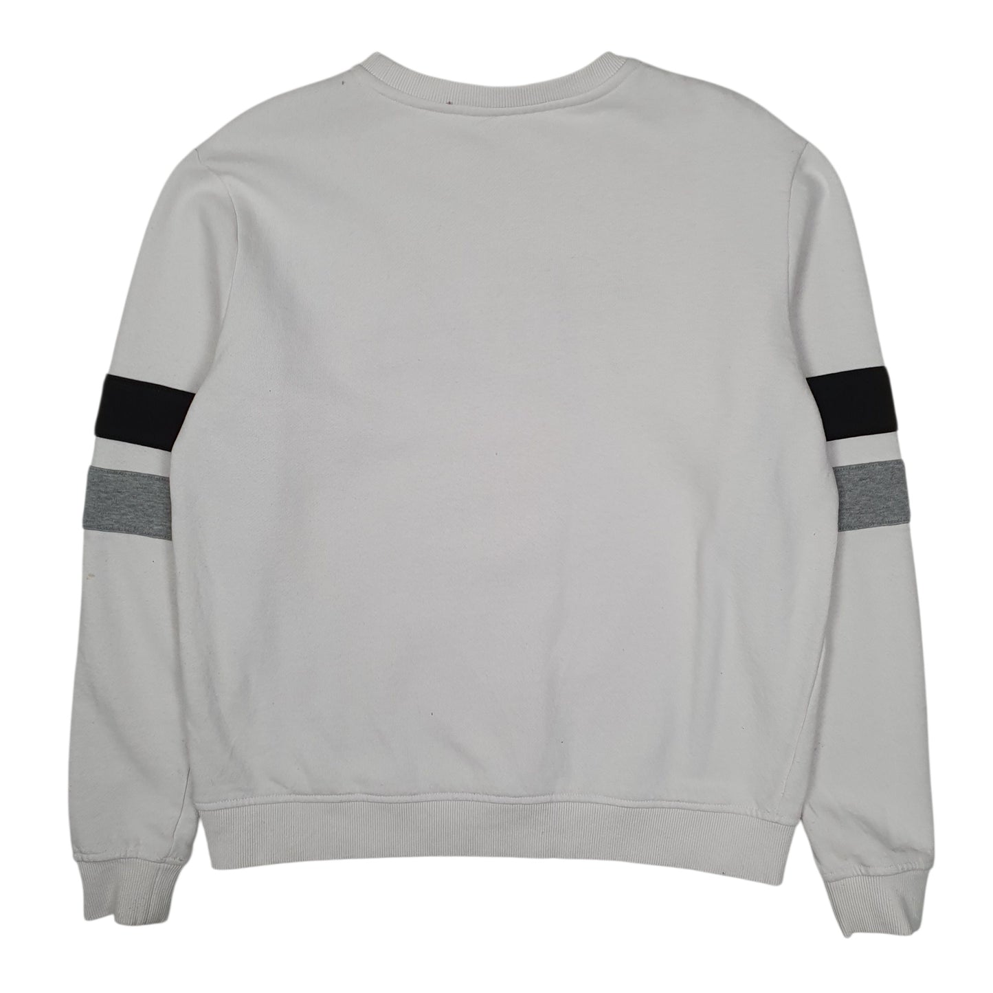 Womens White Fila  Crewneck Jumper