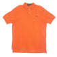 Mens Orange Polo Ralph Lauren Classic Fit Short Sleeve Polo Shirt