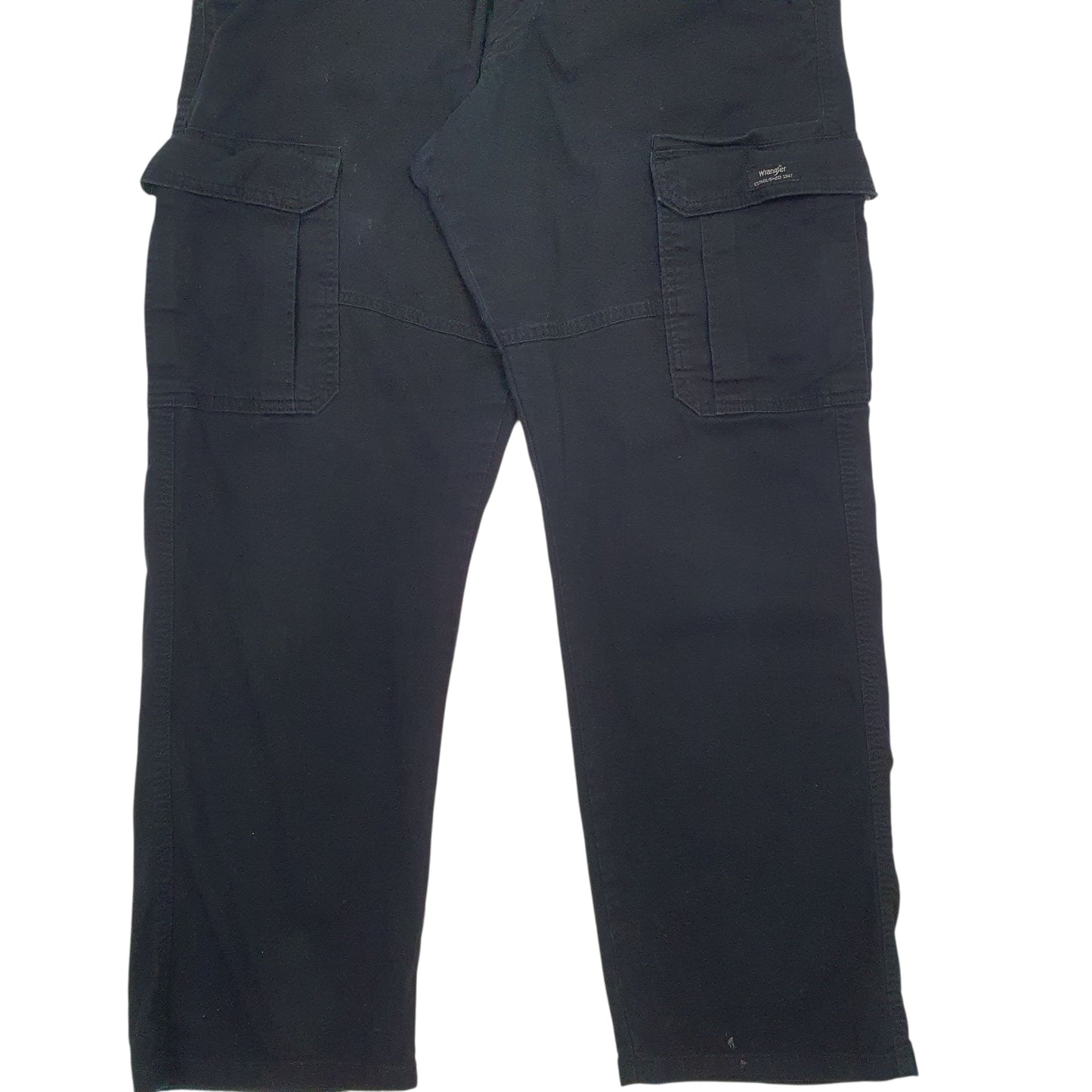 Mens Black Wrangler   Trousers