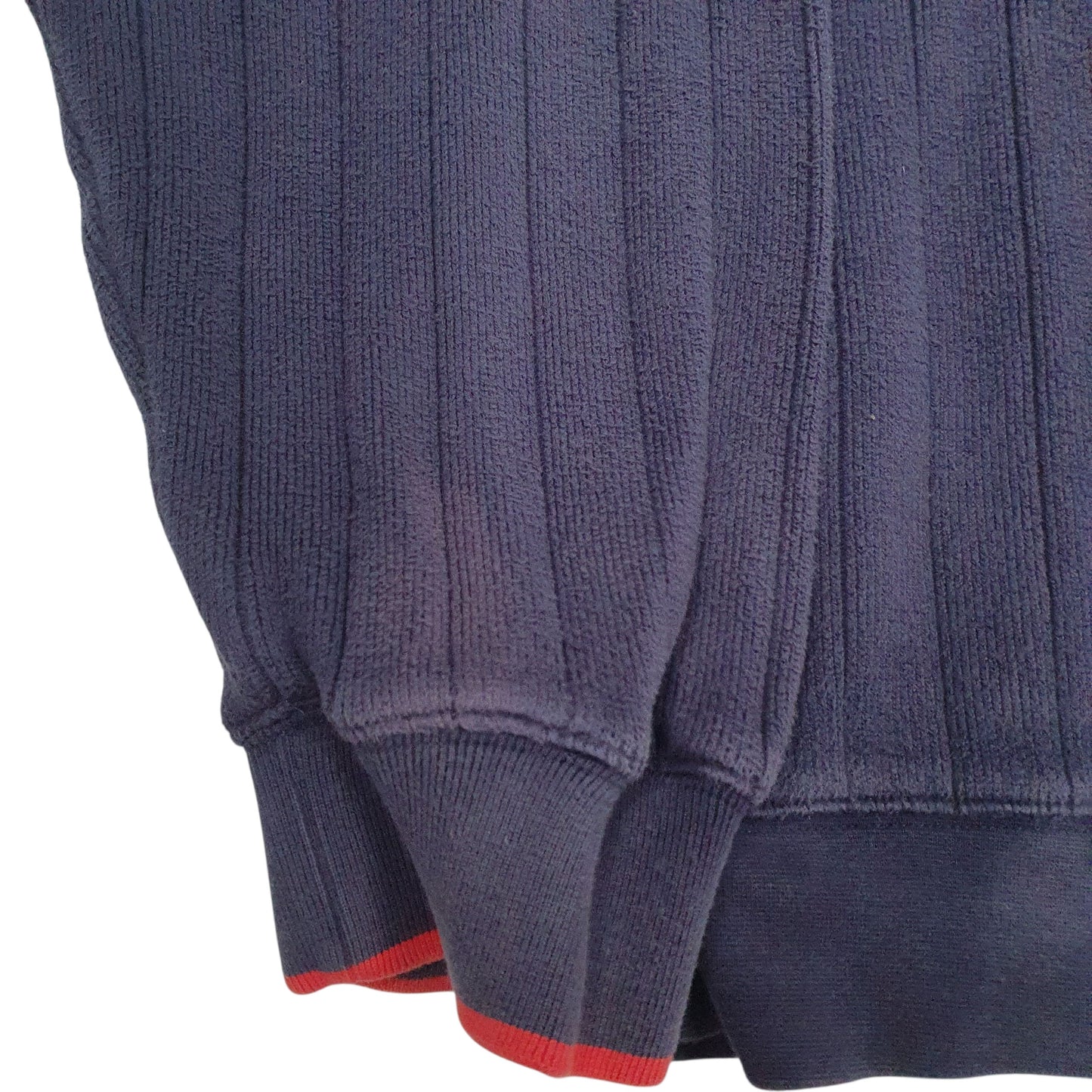 Mens Navy Adidas Vintage Quarter Zip Jumper