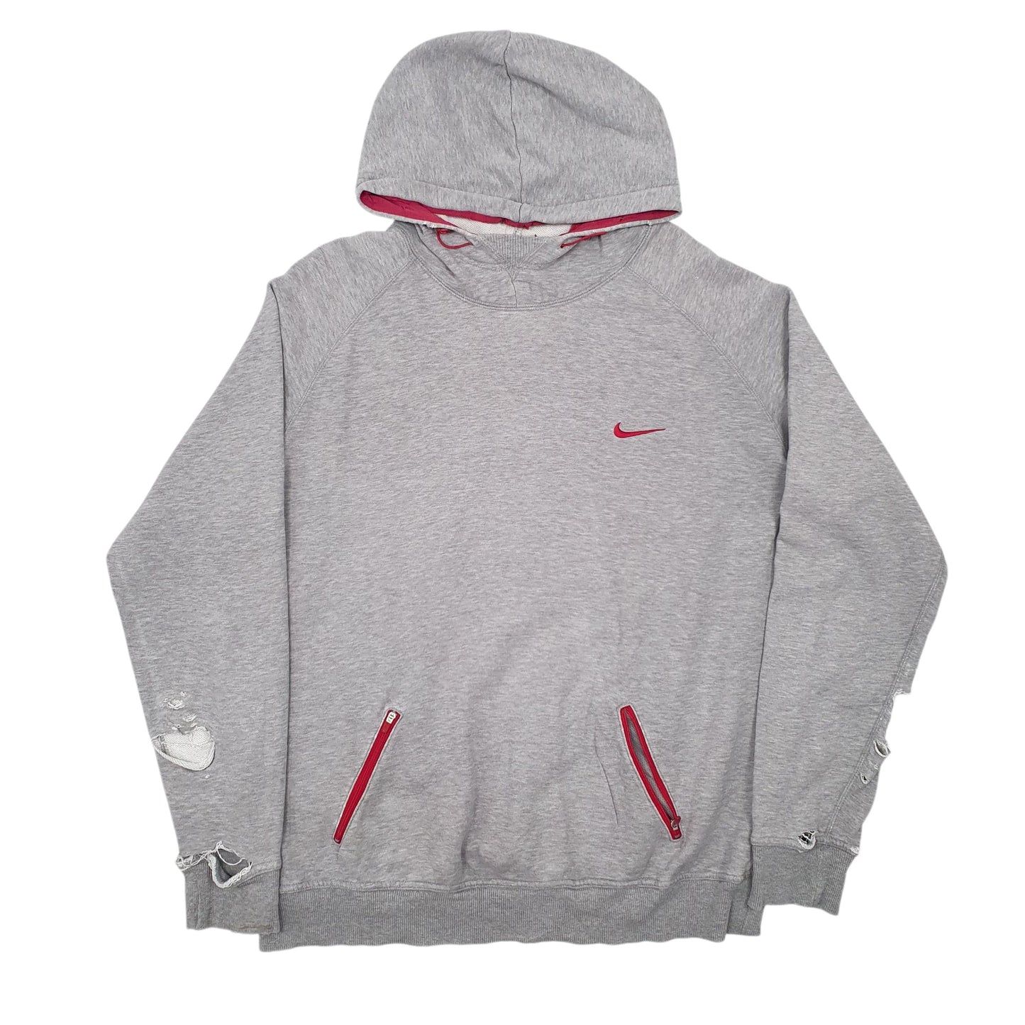 Mens Grey Nike Vintage Hoodie Jumper