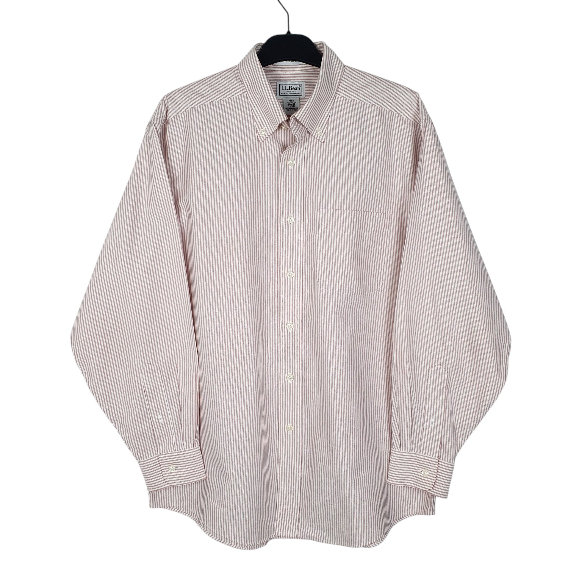 Mens Pink L.L.Bean  Long Sleeve Shirt