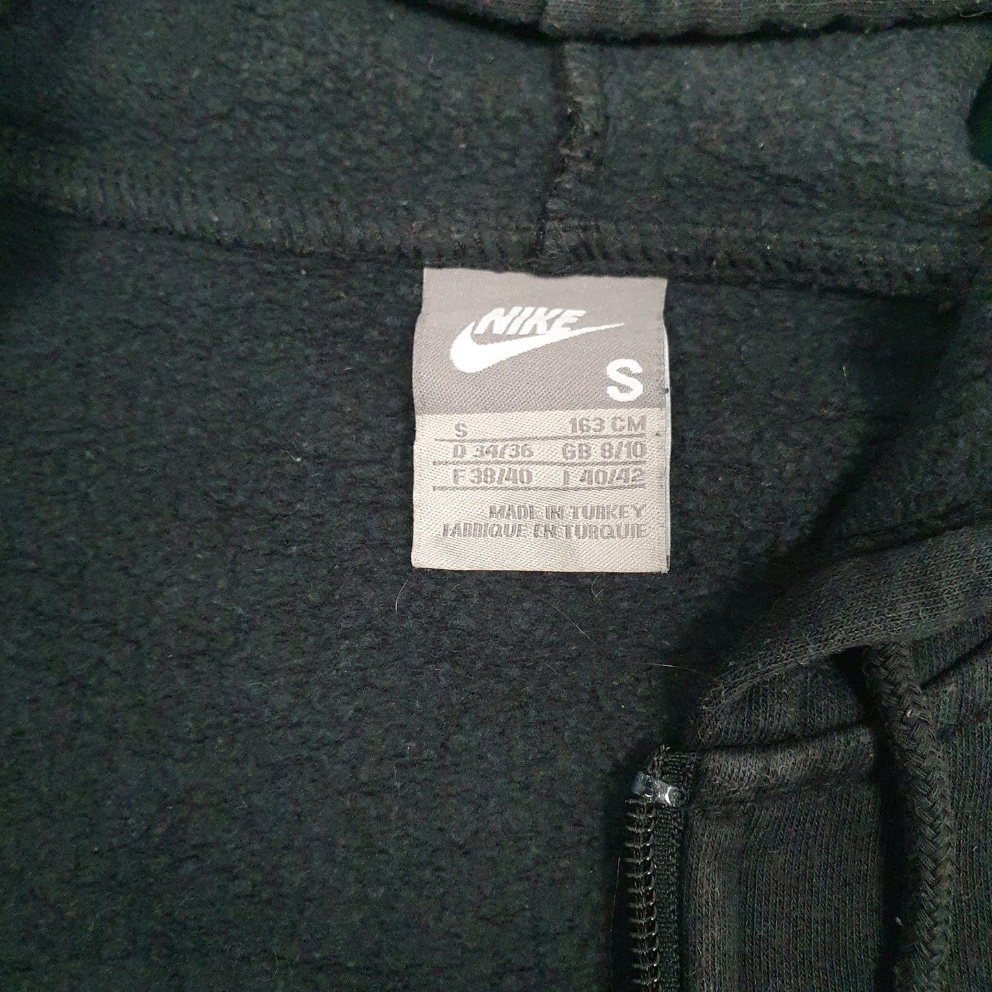 Womens Black Nike  Full Zip Jumper