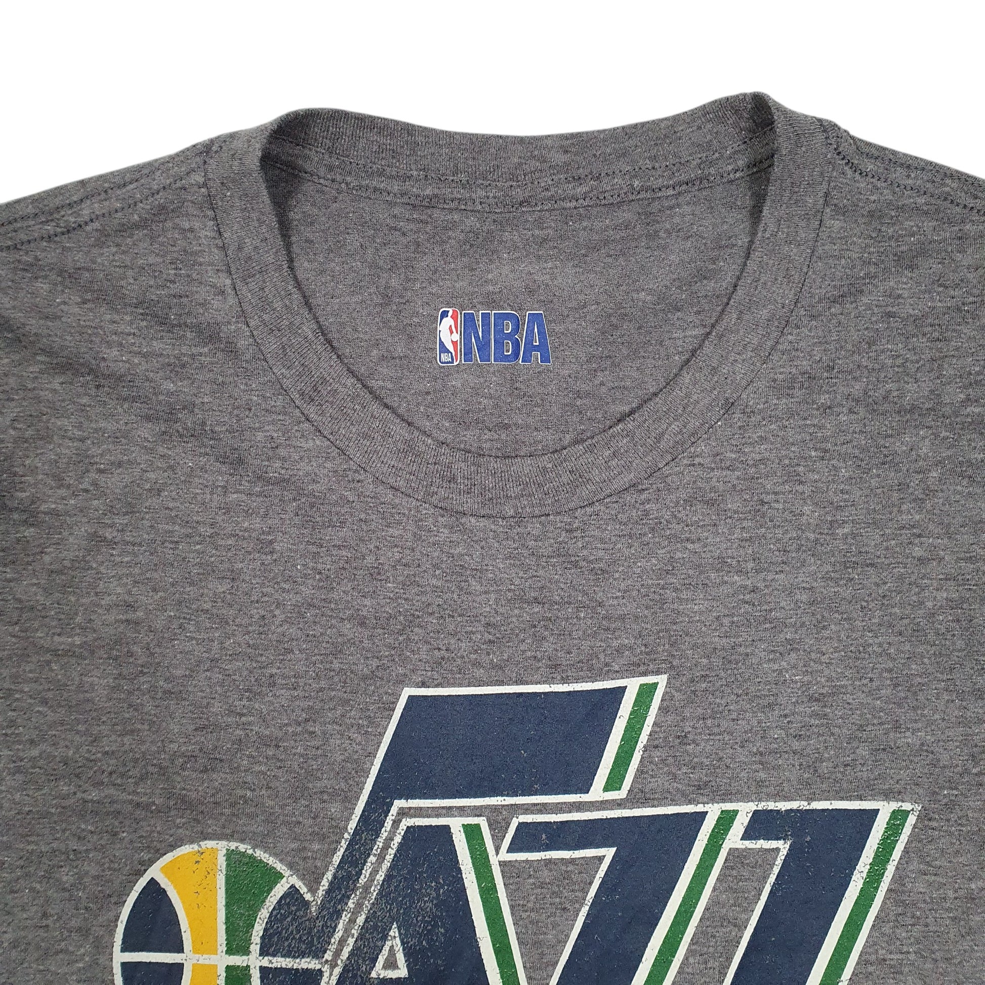 Mens Grey NBA Utah Jazz Basketball  T Shirt