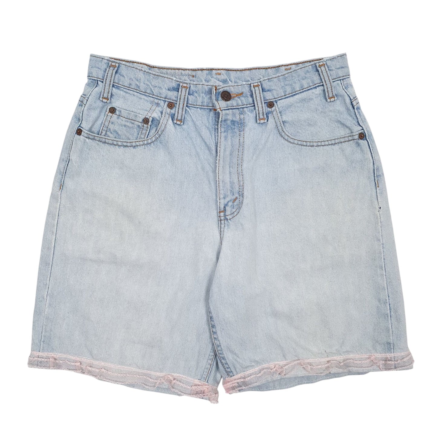 Womens Blue Levis 535 Vintage 90s 00s Denim Shorts