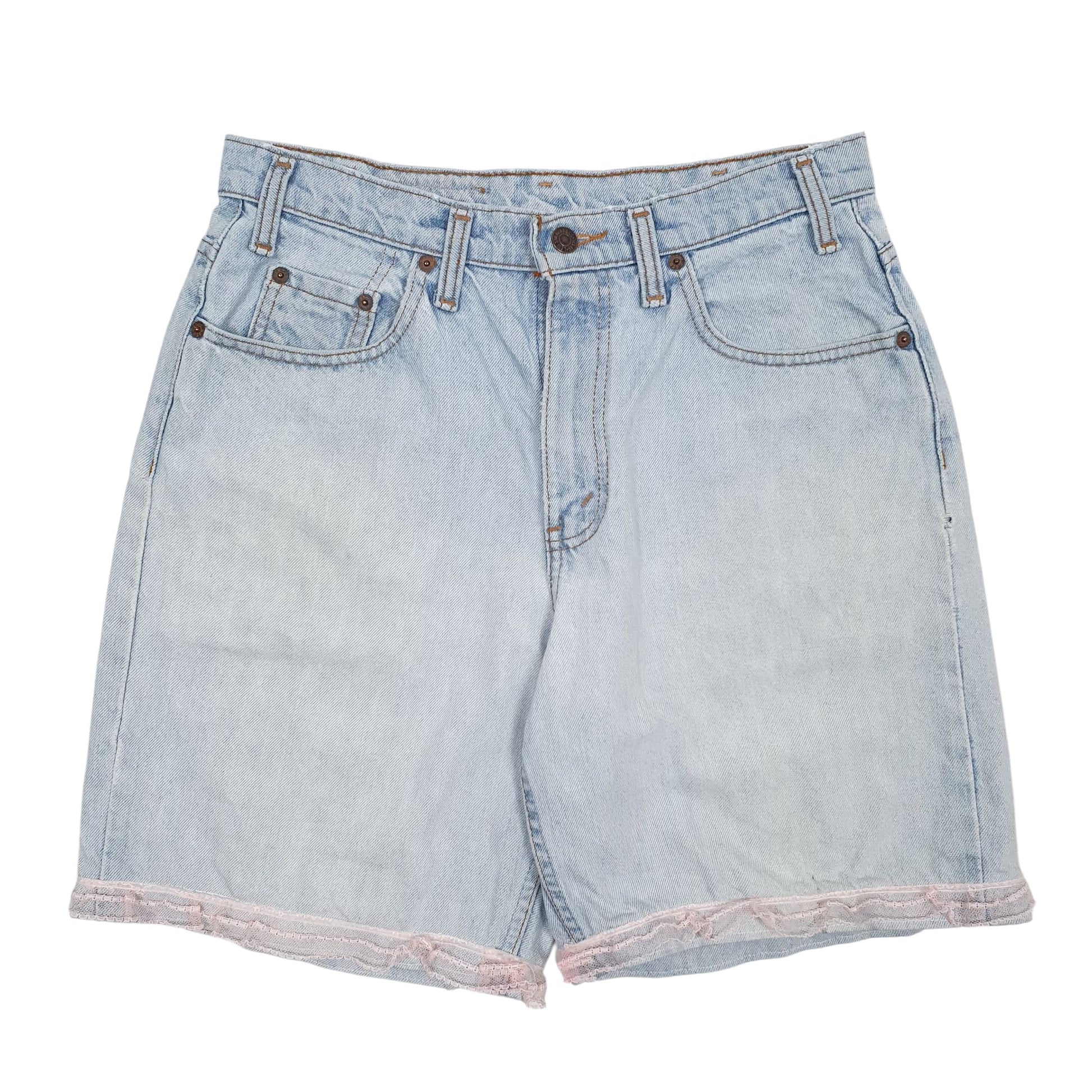 Womens Blue Levis 535 Vintage 90s 00s Denim Shorts