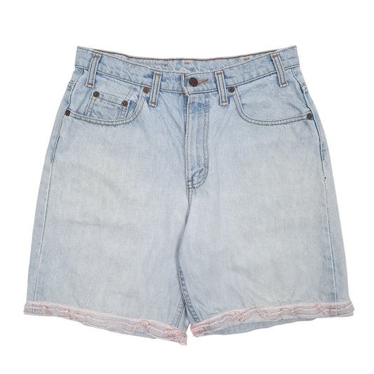 Womens Blue Levis 535 Vintage 90s 00s Denim Shorts