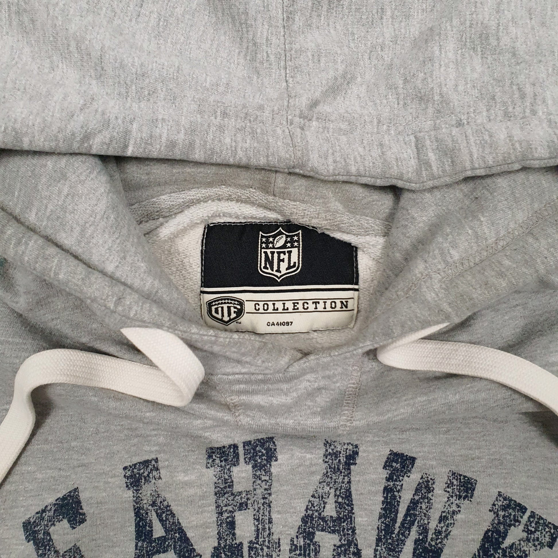 Mens Grey NFL Seattle Seahawks Hoodie Jumper
