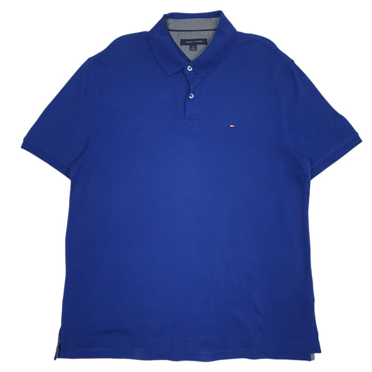 Mens Blue Tommy Hilfiger  Short Sleeve Polo Shirt