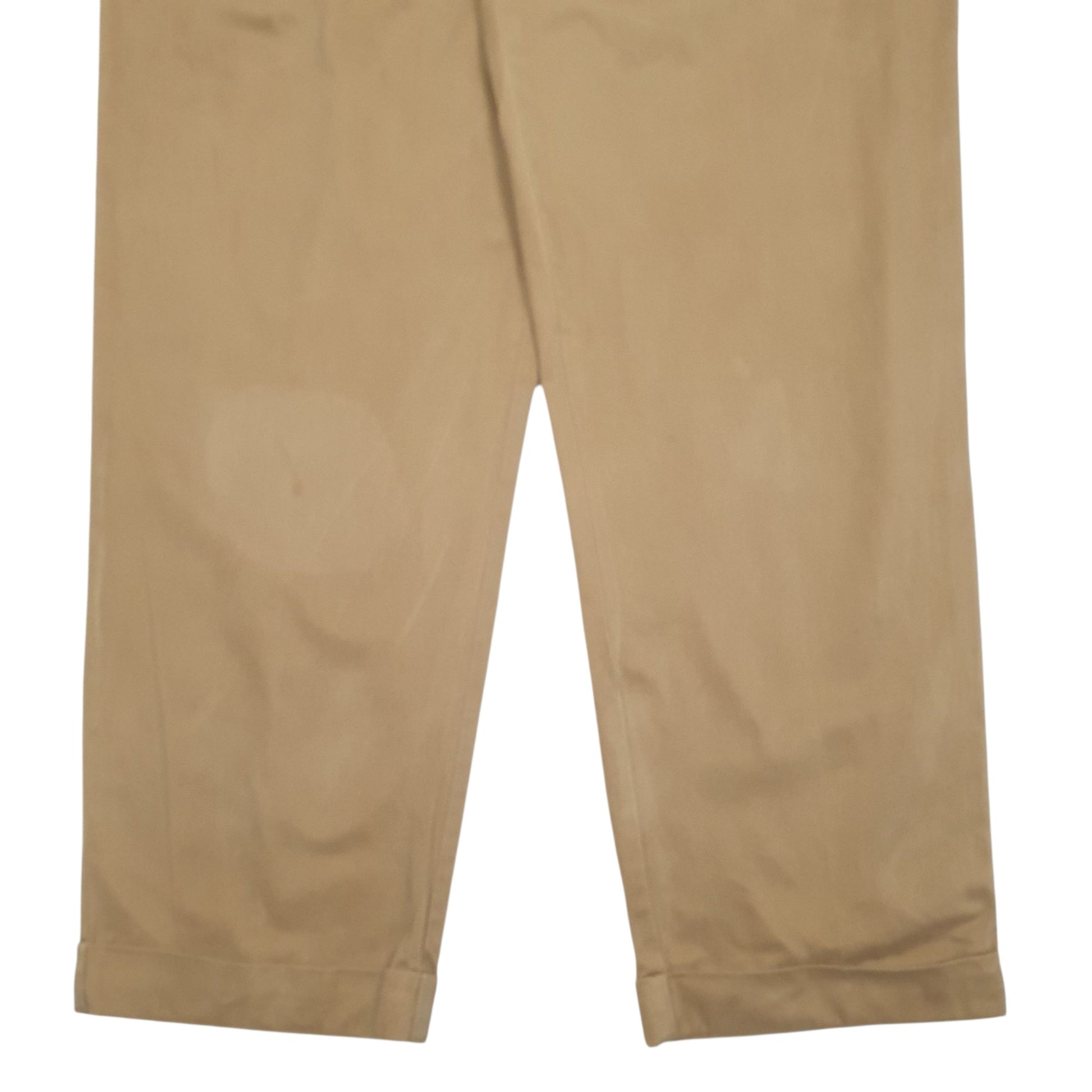 Mens Brown Polo Ralph Lauren Hammond Pant Pleated  Trousers