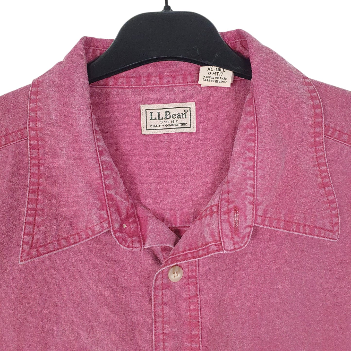 Mens Burgundy L.L.Bean   Shirt