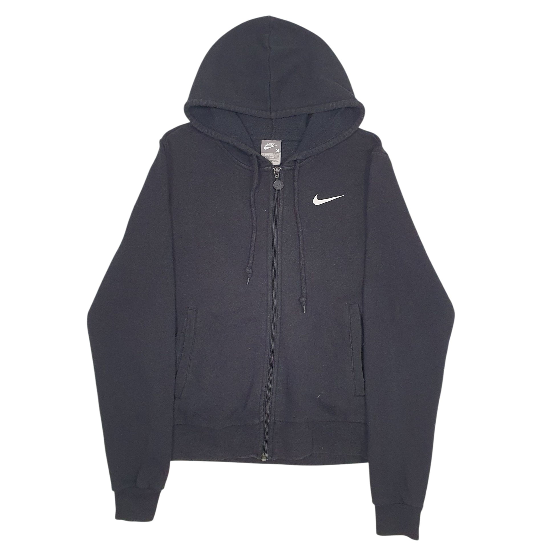 Womens Black Nike  Full Zip Jumper