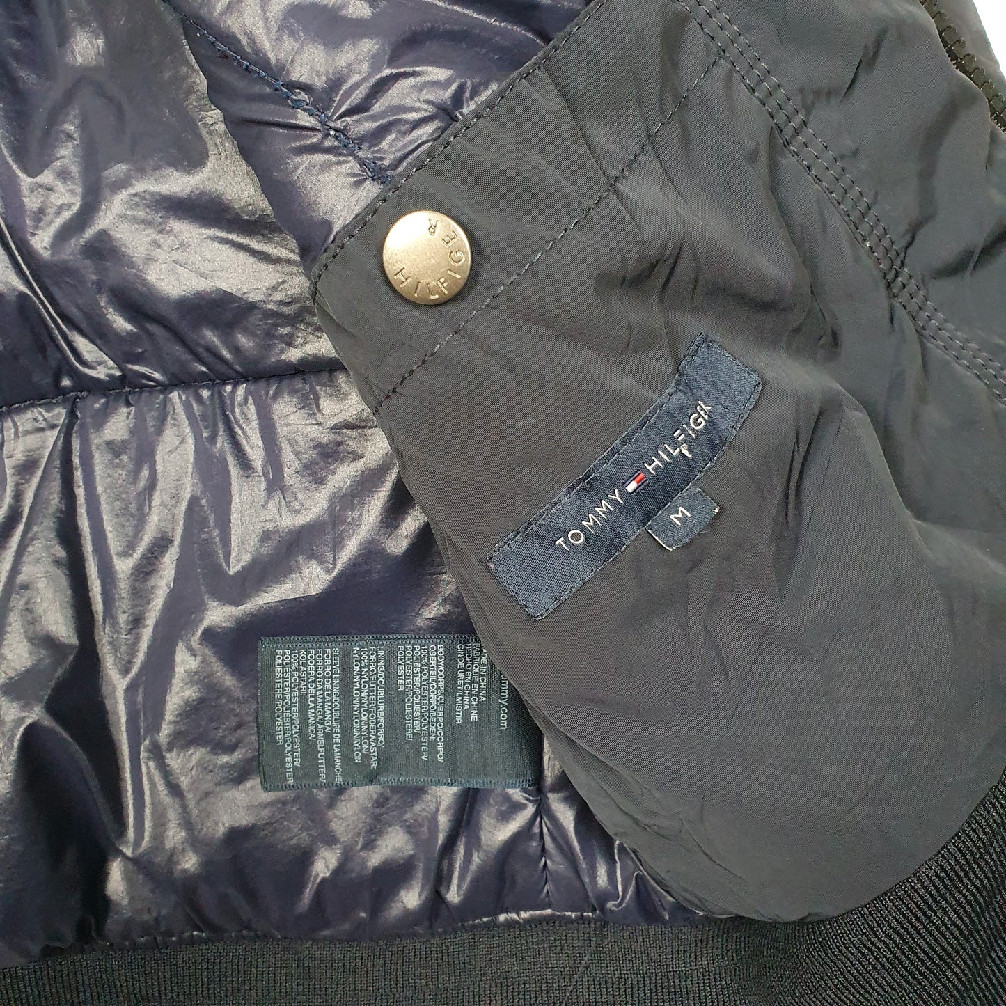 Mens Navy Tommy Hilfiger Padded  Coat
