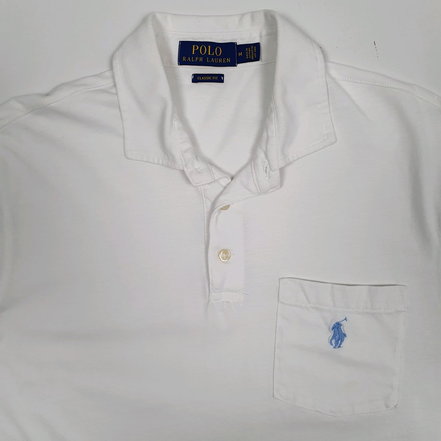 Mens White Polo Ralph Lauren   Polo Shirt
