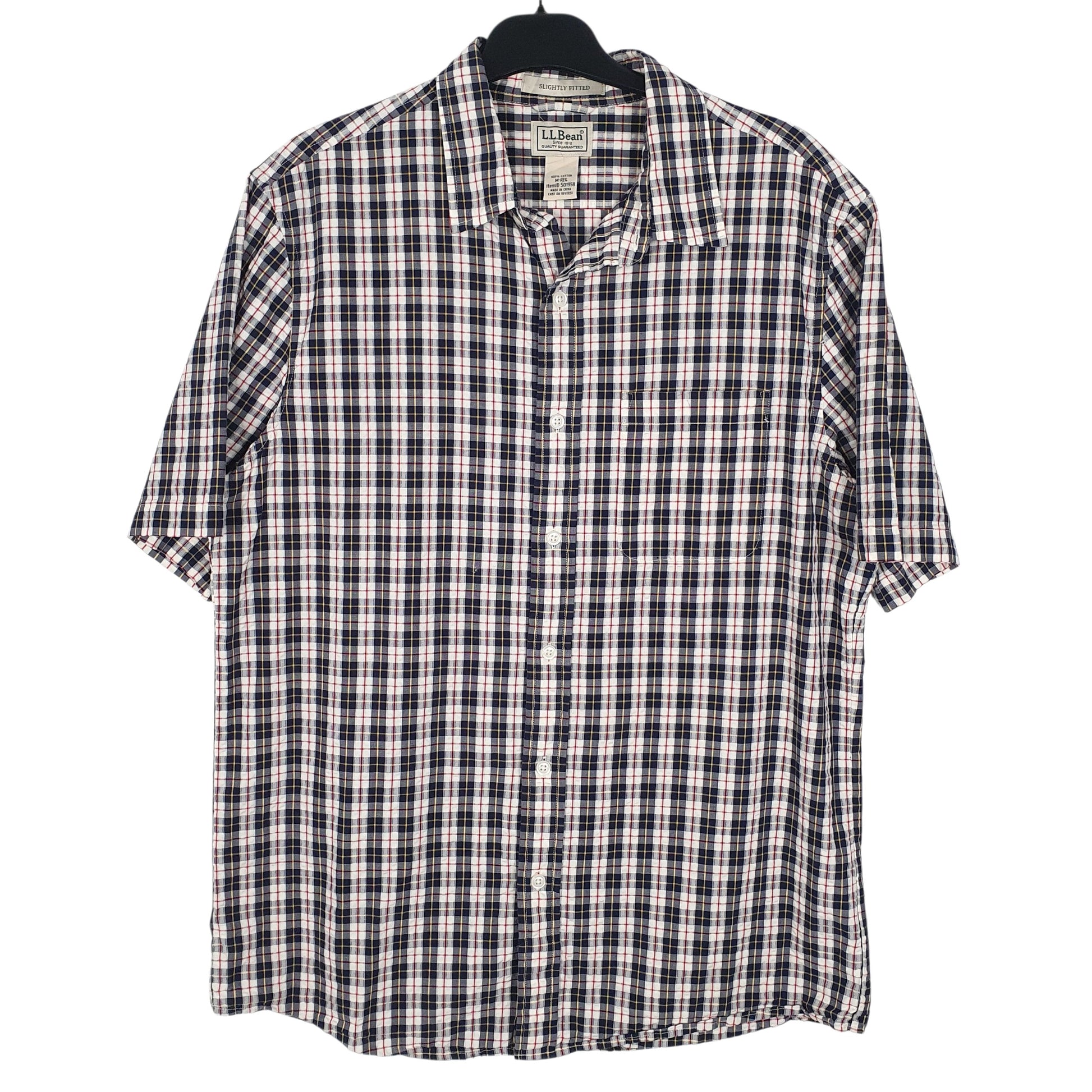 Mens Black L.L.Bean  Short Sleeve Shirt