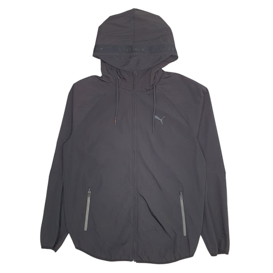Mens Black Puma Active Running Reflective  Coat