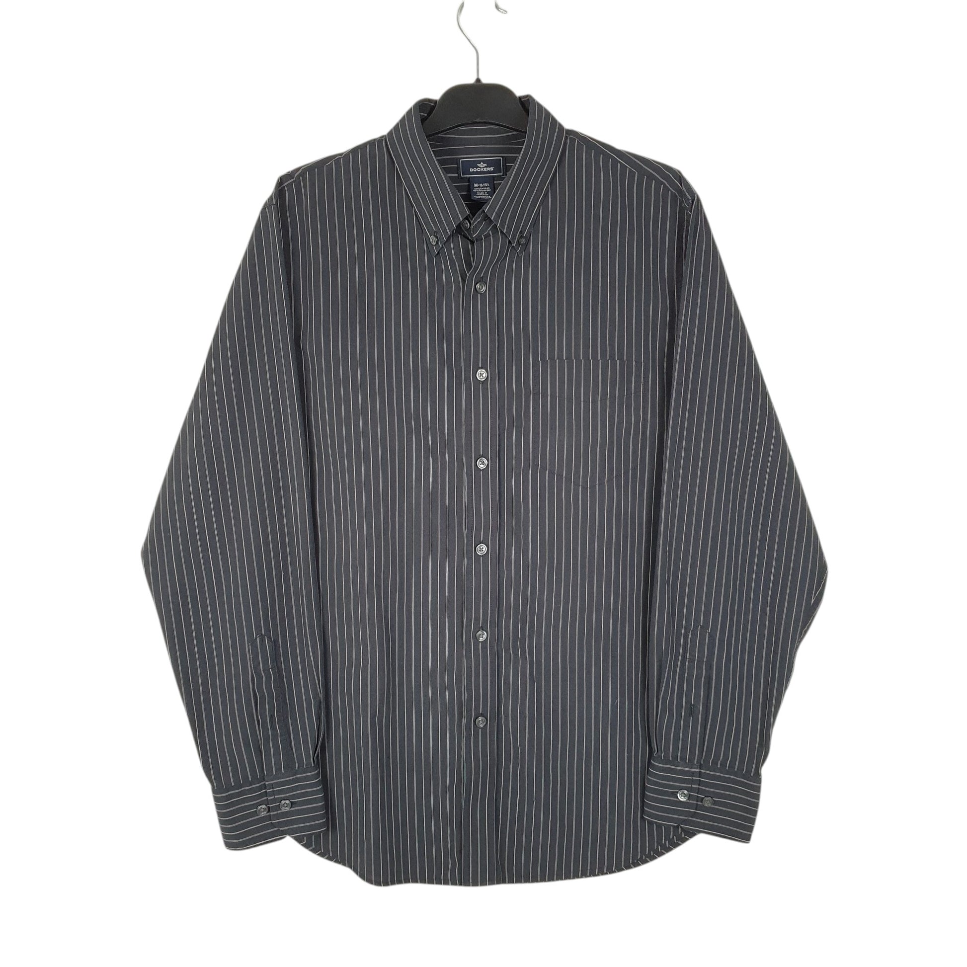Mens Black Dockers  Long Sleeve Shirt