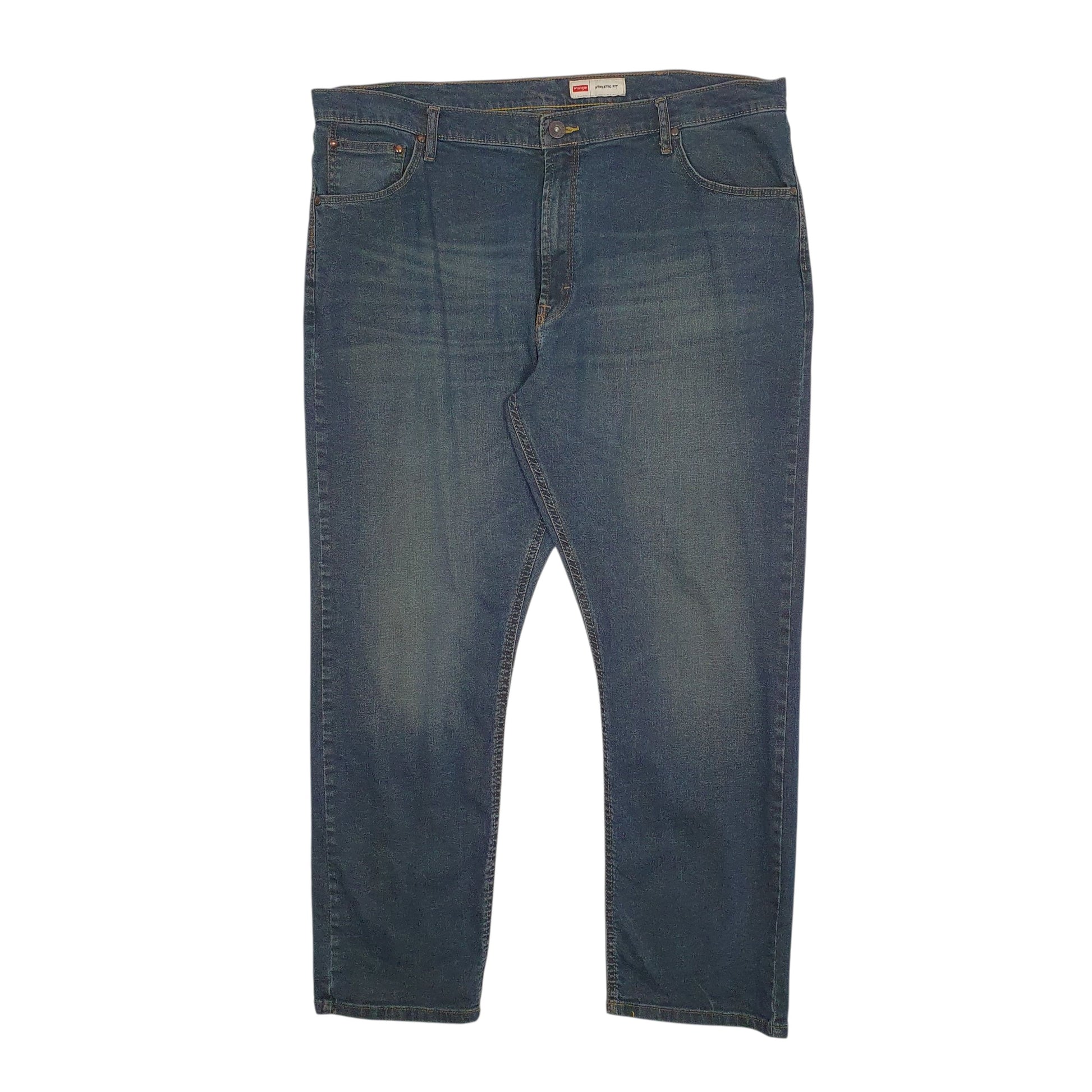 Mens Blue Wrangler Athletic Casual JeansW40 L30