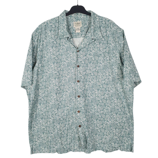Mens Green L.L.Bean  Short Sleeve Shirt