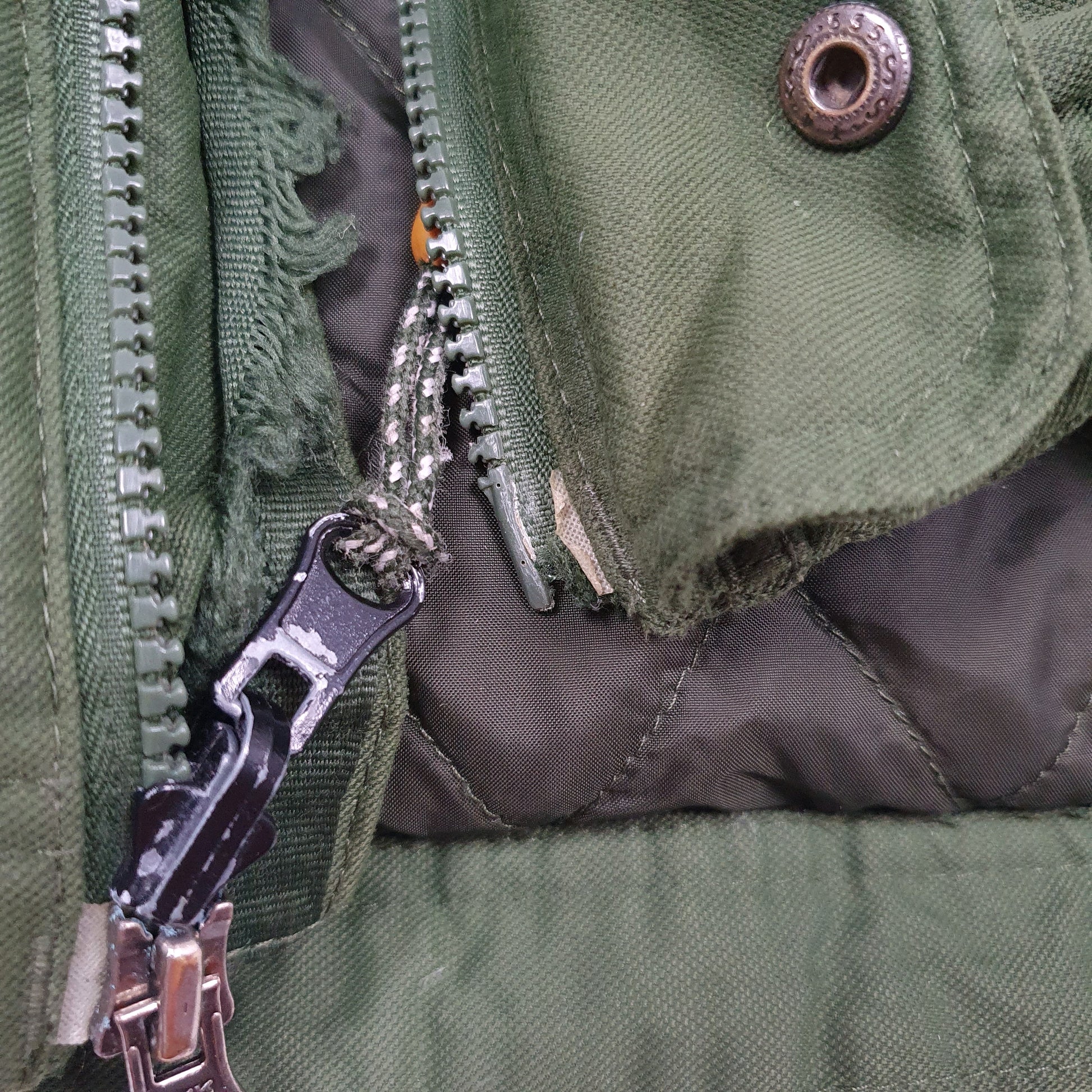 Mens Green L.L.Bean  Full Zip Coat