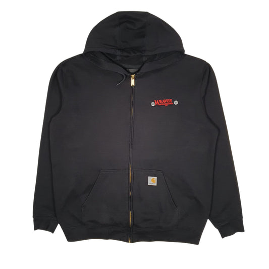 Mens Black Carhartt Hoodie Full Zip Jumper