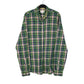Mens Green GANT The Hugger Madras Long Sleeve Shirt