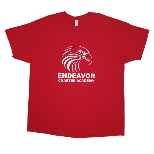 Mens Red Jerzees  Short Sleeve T Shirt