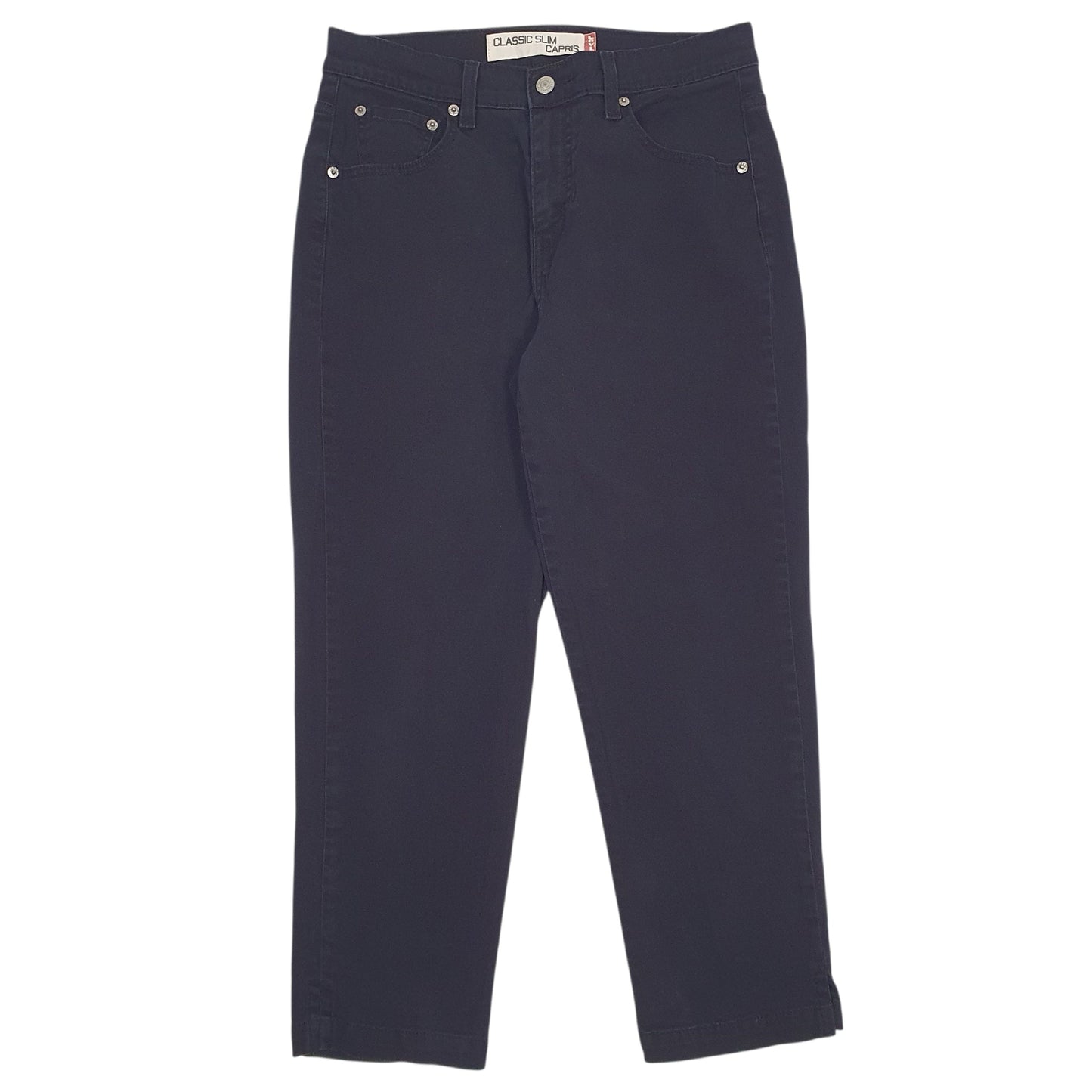 Womens Black Levis Capri Chino Trousers