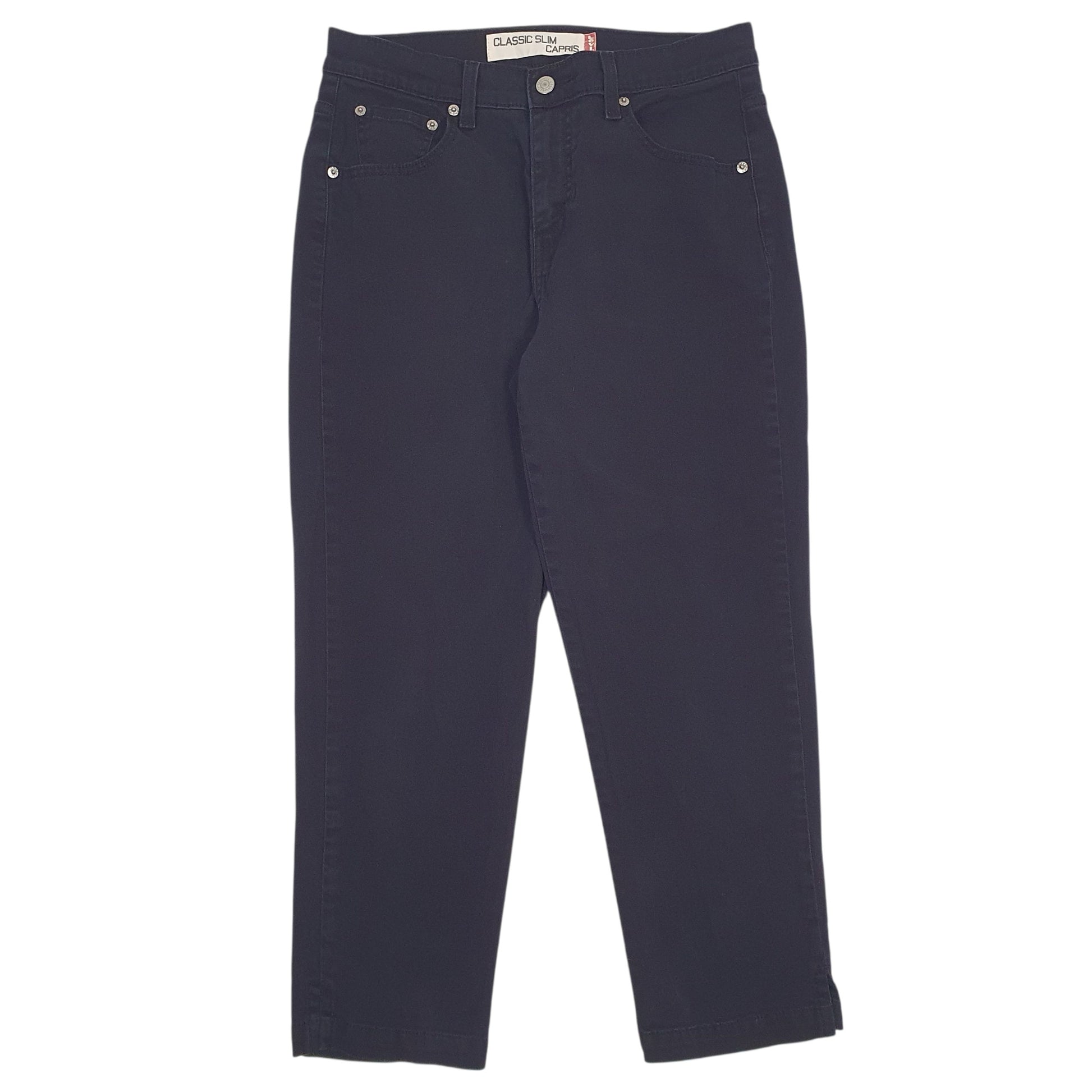 Womens Black Levis Capri Chino Trousers