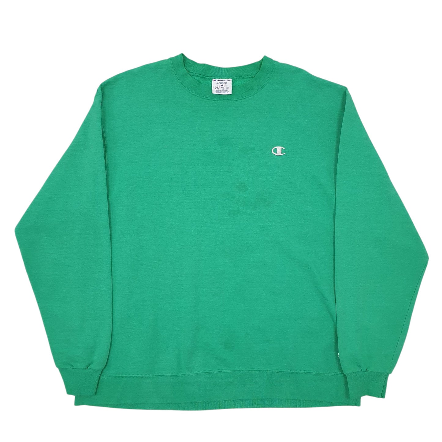 Mens Green Champion  Crewneck Jumper