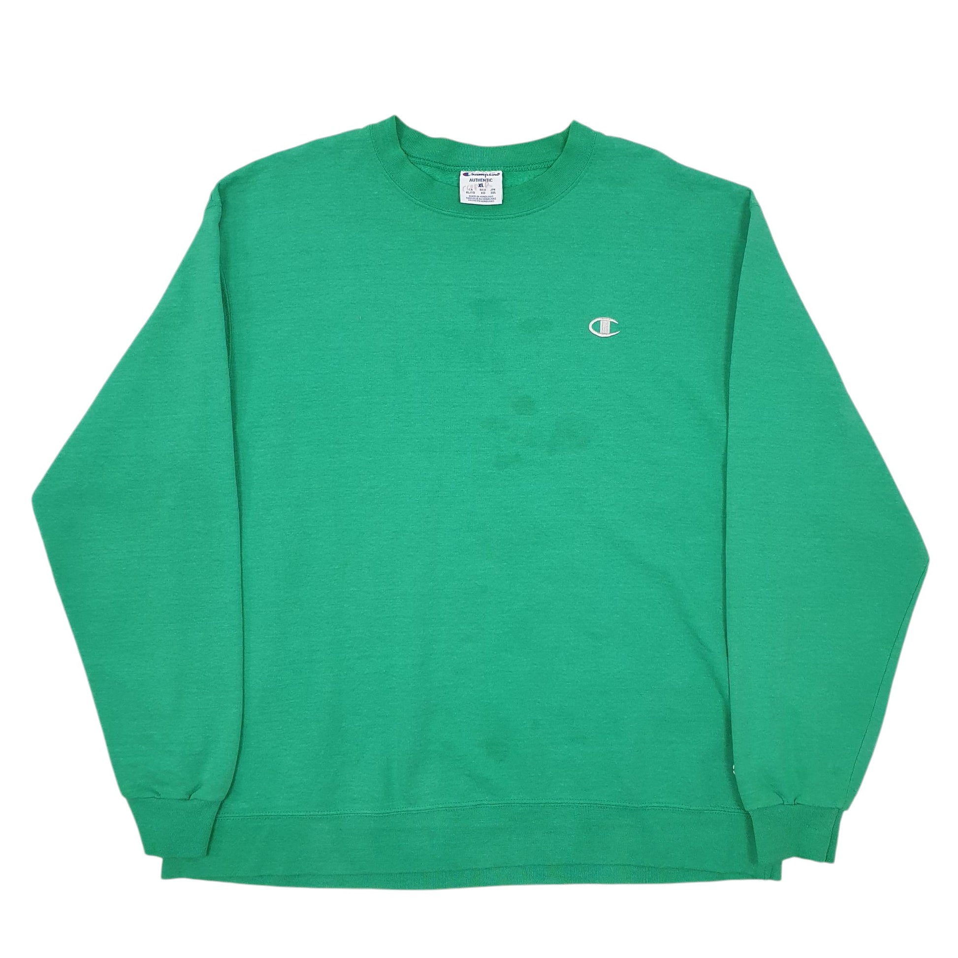 Mens Green Champion  Crewneck Jumper