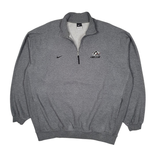 Mens Grey Nike  Quarter Zip Jumper