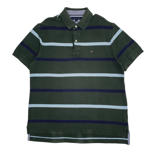 Mens Green Tommy Hilfiger  Short Sleeve Polo Shirt