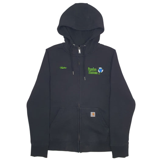 Womens Black Carhartt  Full Zip Jumper