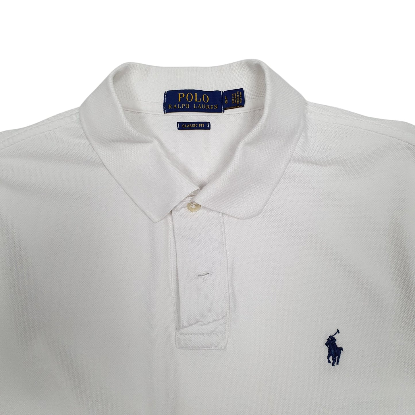 Mens White Polo Ralph Lauren   Polo Shirt
