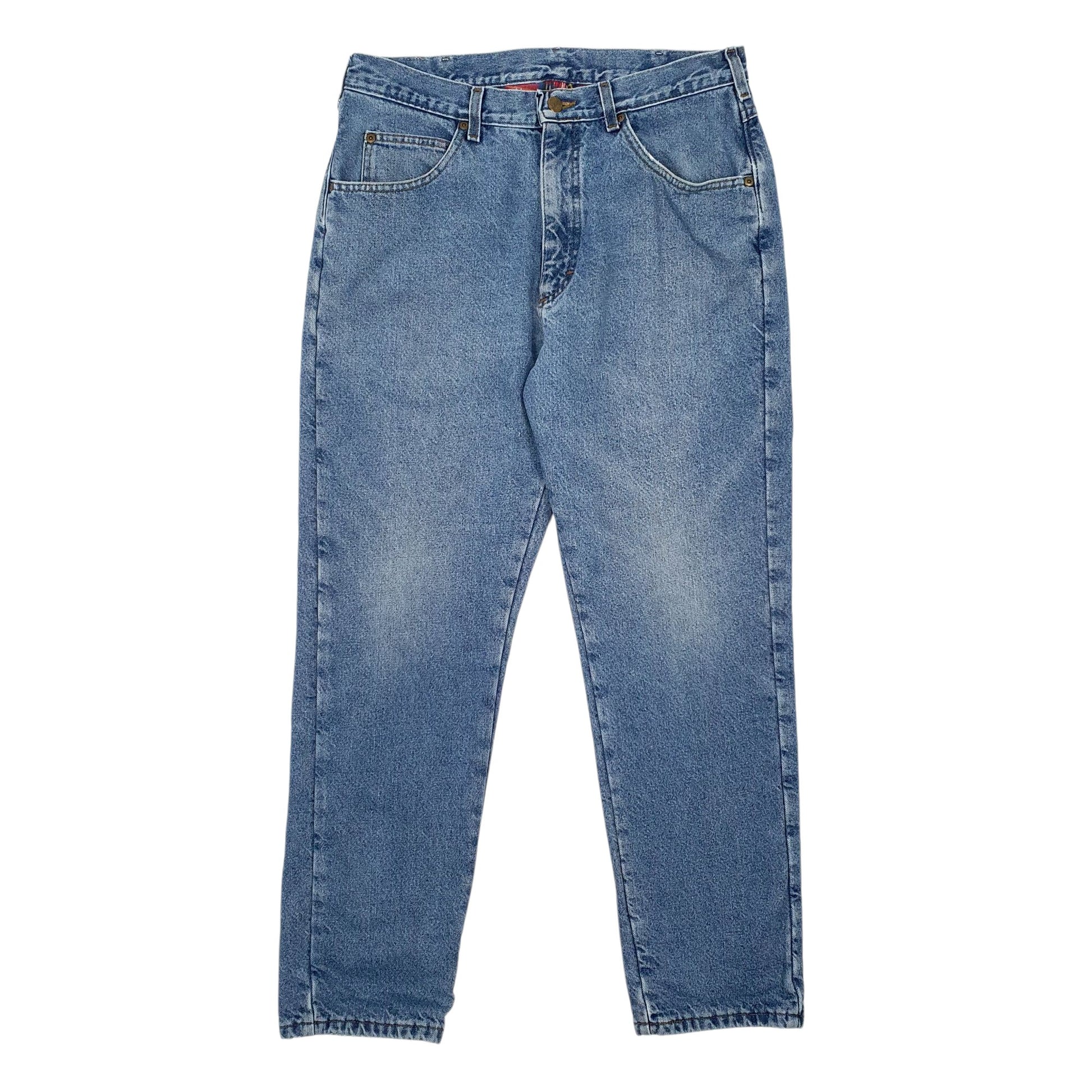 Mens Blue L.L.Bean Blanket Lined Made In USA 90s Casual JeansW34 L30