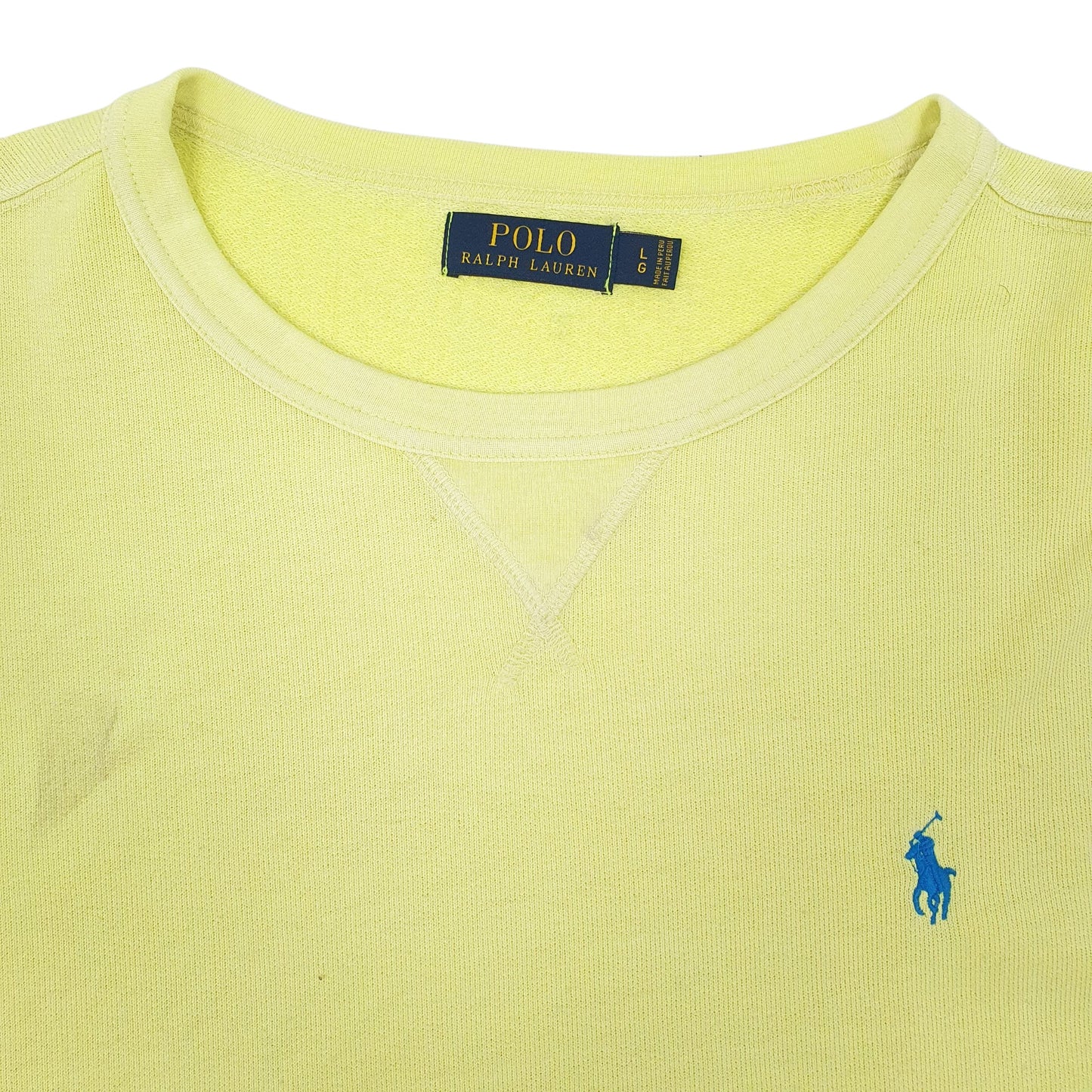 Mens Yellow Polo Ralph Lauren  Crewneck Jumper
