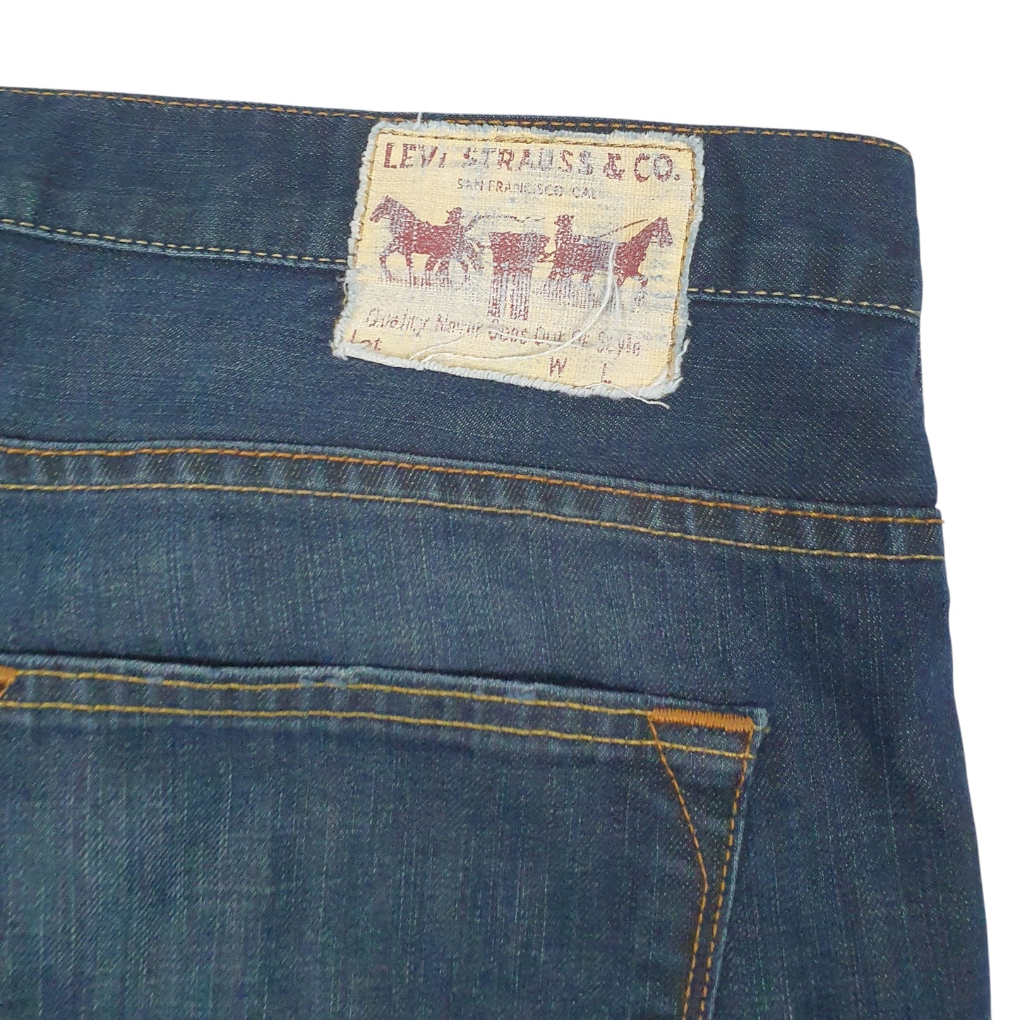 Mens Blue Levis Straight  Jeans