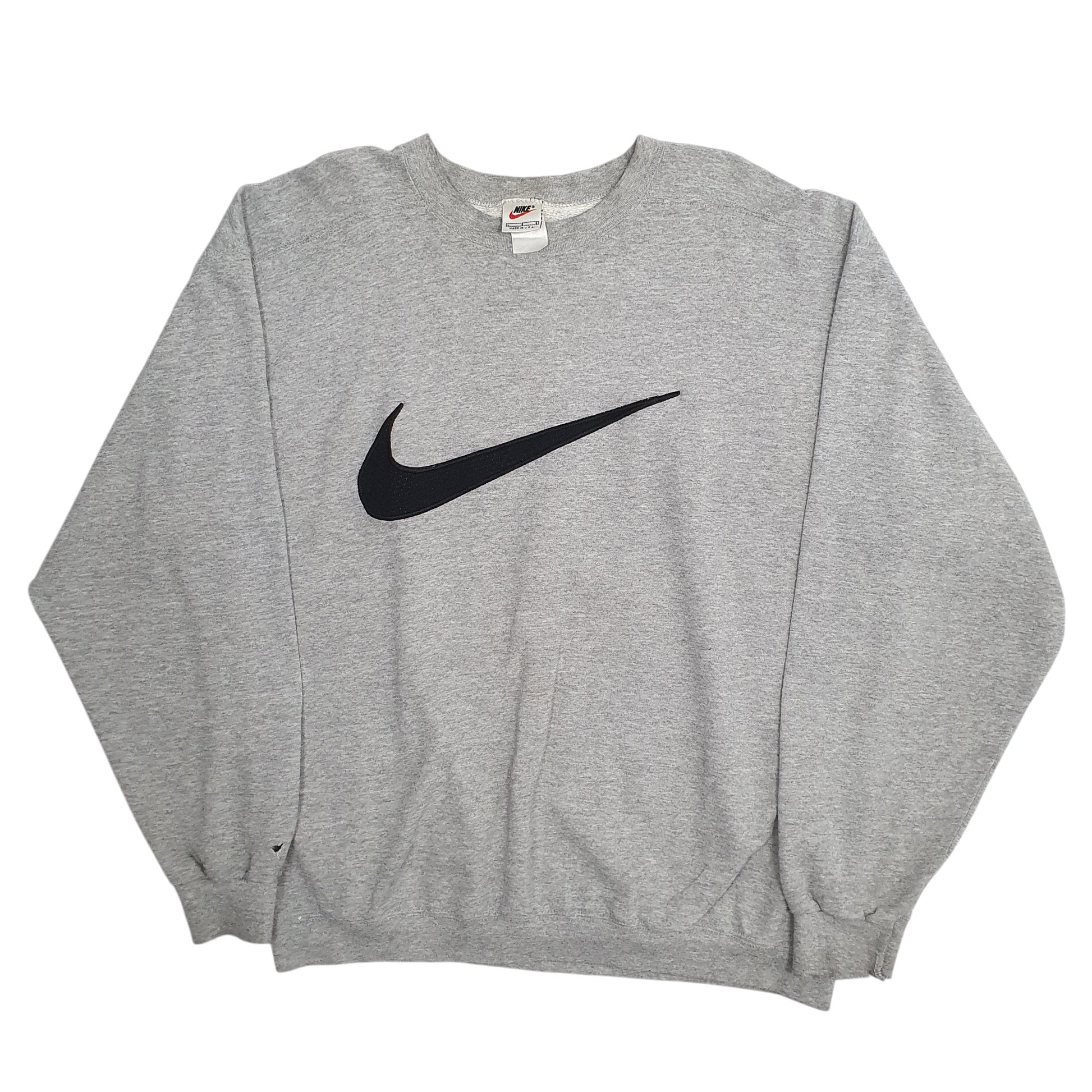 Mens Grey Nike Vintage 90s Made In USA Crewneck Jumper