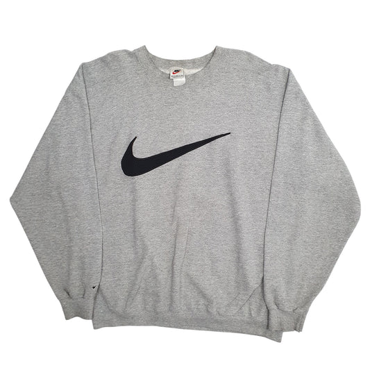 Mens Grey Nike Vintage 90s Made In USA Crewneck Jumper