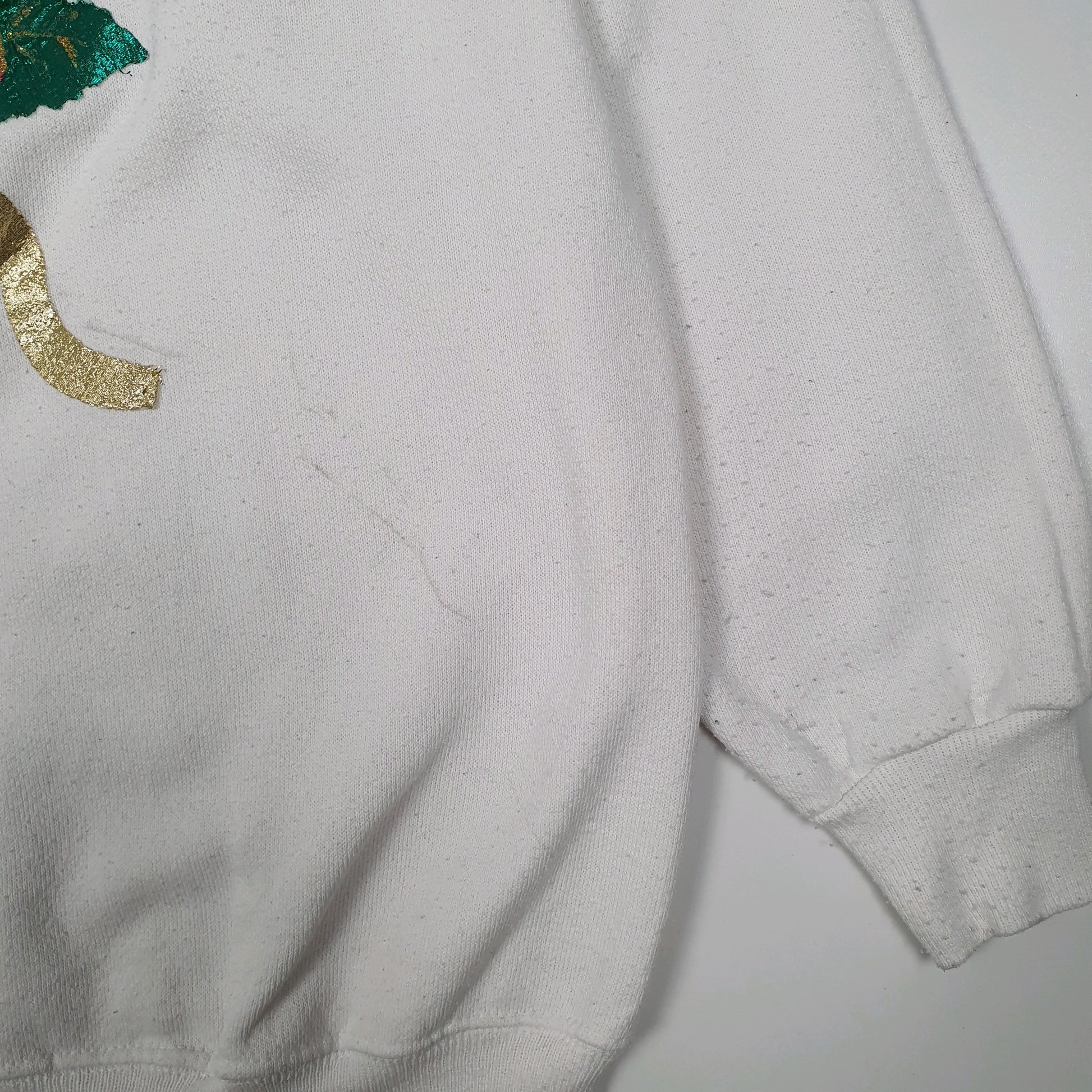 Womens White Hanes Her Way Vintage 90s Crewneck Jumper