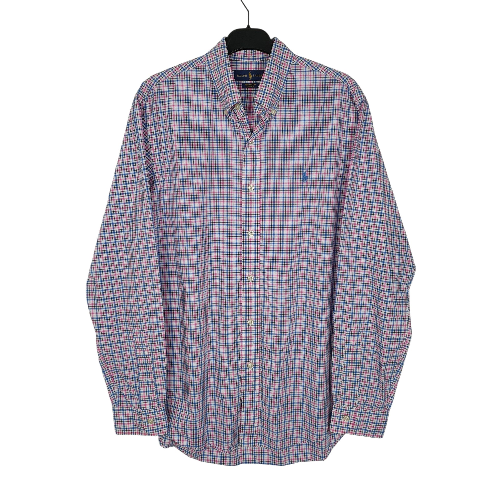 Mens Pink Ralph Lauren Stretch Long Sleeve Shirt