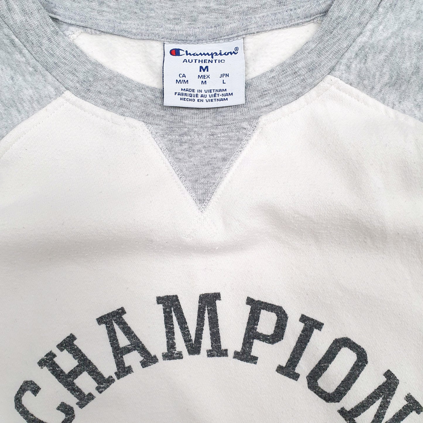 Womens Grey Champion  Crewneck Jumper