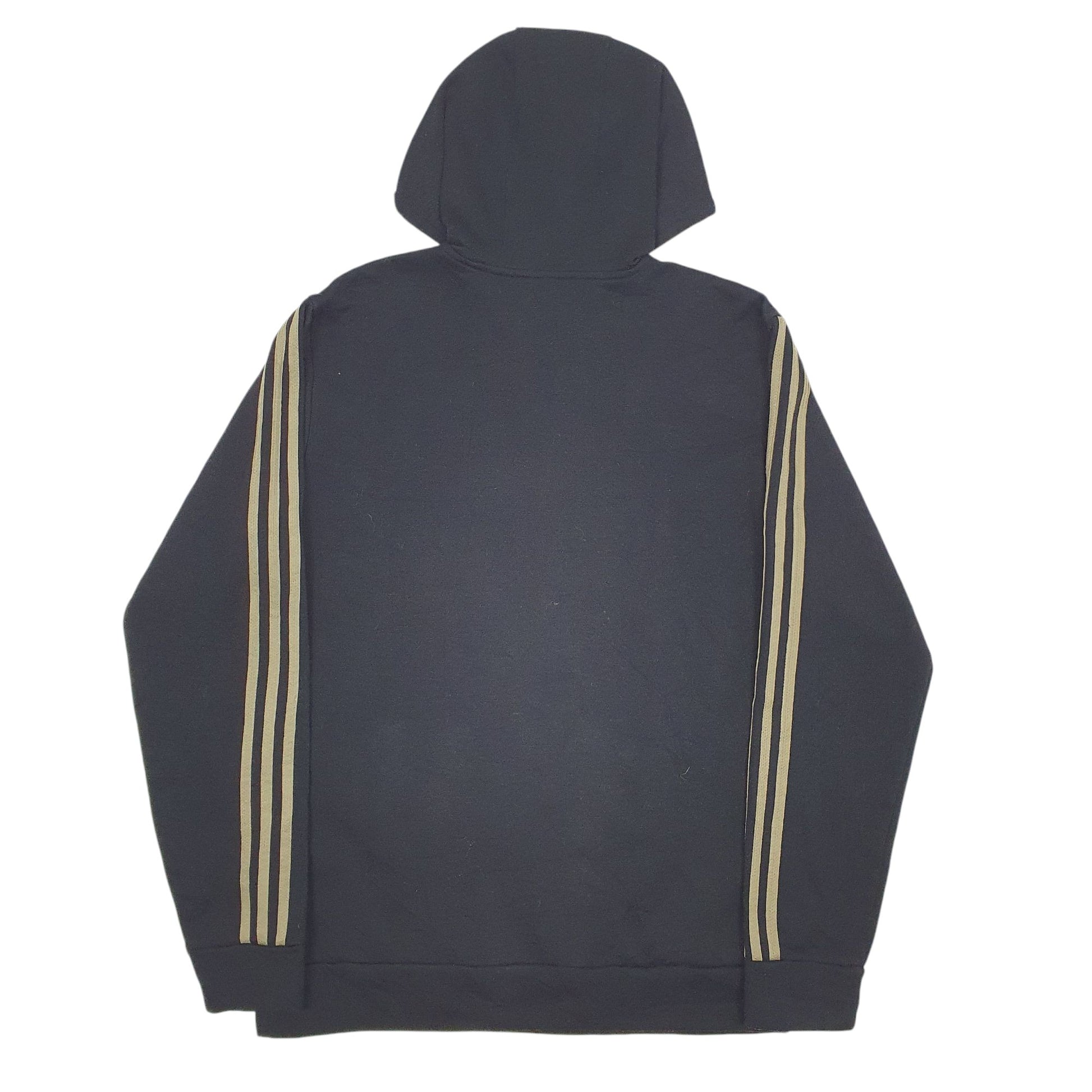 Mens Black Adidas Spellout Hoodie Jumper