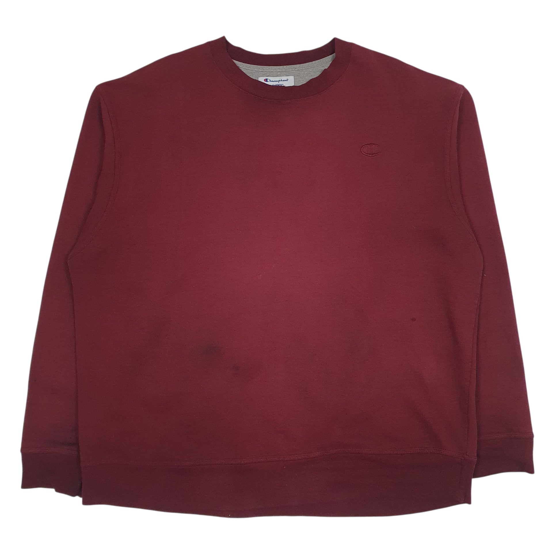 Mens Burgundy Champion  Crewneck Jumper