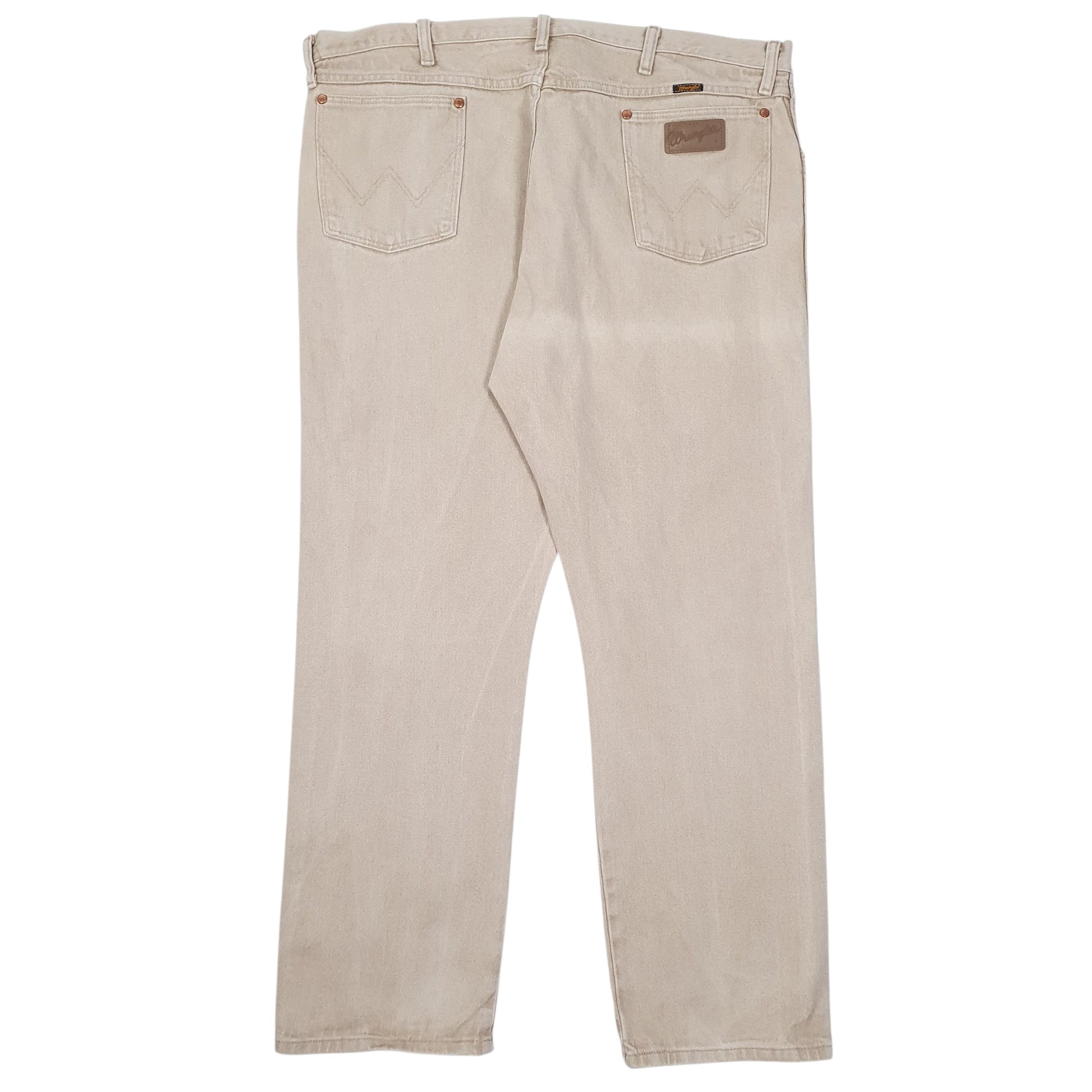 Mens Beige Wrangler   Jeans