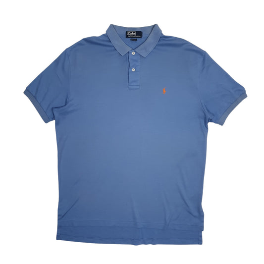 Mens Blue Polo Ralph Lauren Performance Short Sleeve Polo Shirt