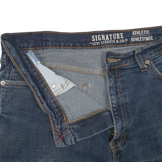 Mens Blue Levis Signature Hoodie Shorts