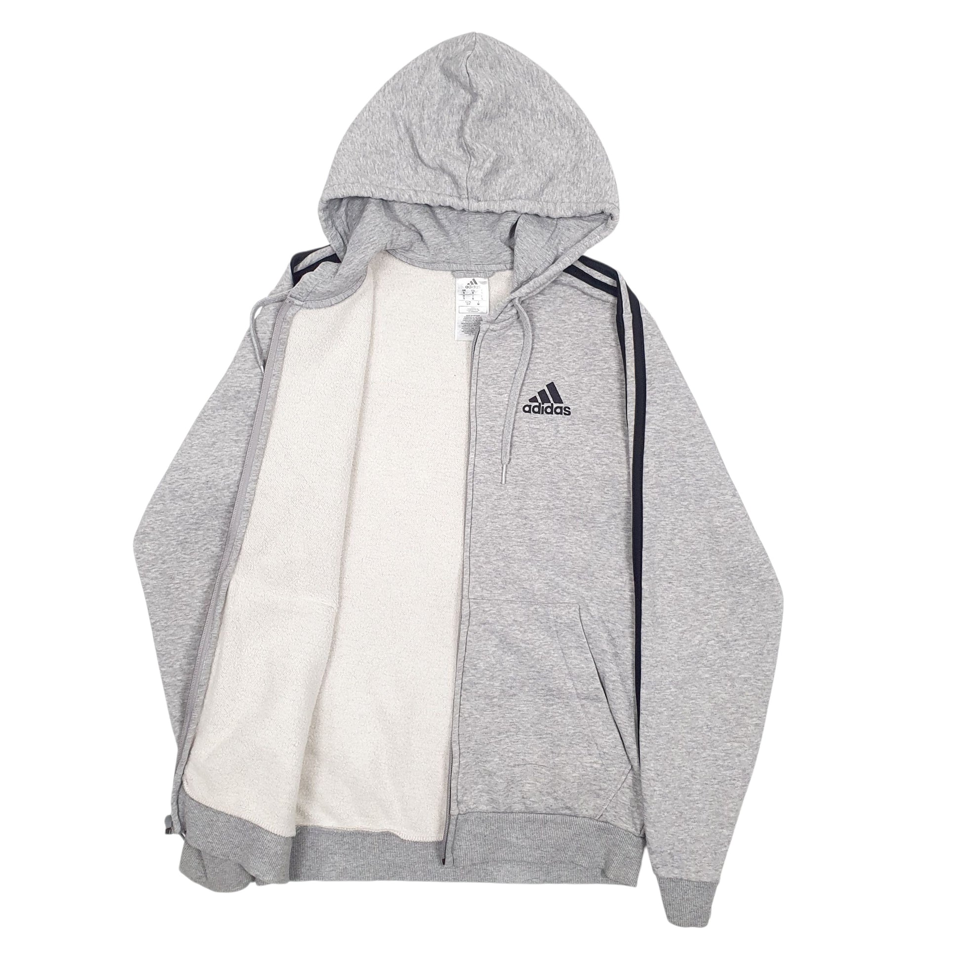Mens Grey Adidas  Full Zip Jumper