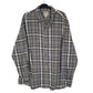 Mens Grey L.L.Bean Scotch Plaid Flannel Long Sleeve Shirt